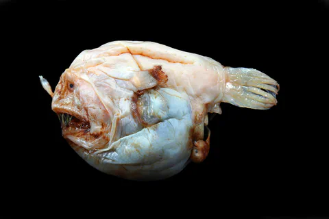 Netdevil specimen photographed against a black background